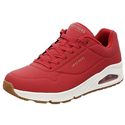 Skechers Men's Uno Stand On Air Trainer, Red, 11 UK Skechers Men's Uno Stand On Air Trainer, Red, 11 UK