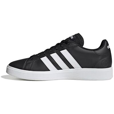 adidas Men's Grand Court Base 2.0 Shoes, Core Black/Cloud White/Core Black, 8.5 UK adidas Men's Grand Court Base 2.0 Shoes, Core Black/Cloud White/Core Black, 8.5 UK