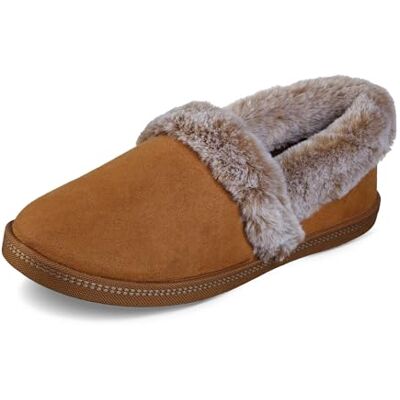 Skechers Women's Cozy Campfire Team Toasty Low Top Slippers, Brown Chestnut Microfiber Suede Faux Fur Line Csnt, 3 UK Skechers Women's Cozy Campfire Team Toasty Low Top Slippers, Brown Chestnut Microfiber Suede Faux Fur Line Csnt, 3 UK