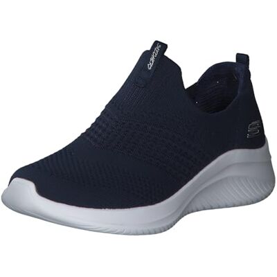 Skechers Women's Ultra Flex 3.0 Classy Charm Sneaker, Navy Knit/Trim, 5 UK Skechers Women's Ultra Flex 3.0 Classy Charm Sneaker, Navy Knit/Trim, 5 UK