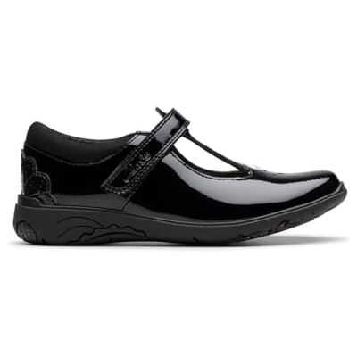 Clarks Relda Gem K. Childrens Black Pat, 12.5 Clarks Relda Gem K. Childrens Black Pat, 12.5