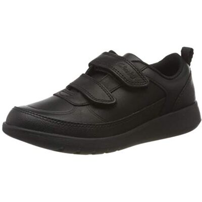 Clarks Boy's Scape Flare Low Top Sneakers, Black Black Leather Black Leather, 10 UK Child Clarks Boy's Scape Flare Low Top Sneakers, Black Black Leather Black Leather, 10 UK Child