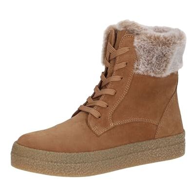 CAPRICE Women's high-top sneakers lined lace-up comfortable, Brown (Cognac Suede), 8 UK CAPRICE Women's high-top sneakers lined lace-up comfortable, Brown (Cognac Suede), 8 UK