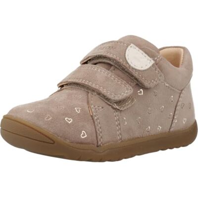 Geox Baby B MACCHIA Girl First Walker Shoe, Beige, 7 UK Child Geox Baby B MACCHIA Girl First Walker Shoe, Beige, 7 UK Child