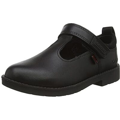 Kickers Girl's Lachly T-Bar Leather School Shoes Elegant T-Bar Style Everyday Comfort Fit, Cushioned for All-Day Wear Kickers Girl's Lachly T-Bar Leather School Shoes Elegant T-Bar Style Everyday Comfort Fit, Cushioned for All-Day Wear