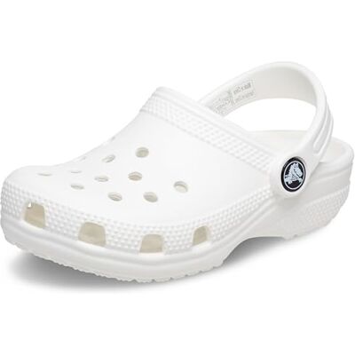 Crocs Unisex Kids Classic Clog K Clogs, White, 5J UK Crocs Unisex Kids Classic Clog K Clogs, White, 5J UK