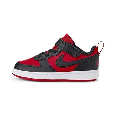 Nike Unisex Kids Court Borough Low Recraft Sneaker, Univ Red Black White, 5.5 UK Child Nike Unisex Kids Court Borough Low Recraft Sneaker, Univ Red Black White, 5.5 UK Child