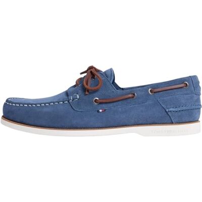 Tommy Hilfiger Men’s Boat Shoes Core in Suede, Blue (Aegean Sea), 7 Tommy Hilfiger Men’s Boat Shoes Core in Suede, Blue (Aegean Sea), 7