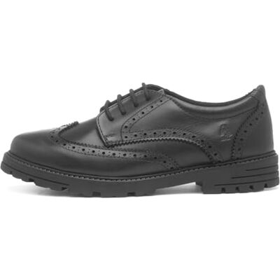 Hush Puppies Maxine Girls Leather School Shoes Black Hush Puppies Maxine Girls Leather School Shoes Black
