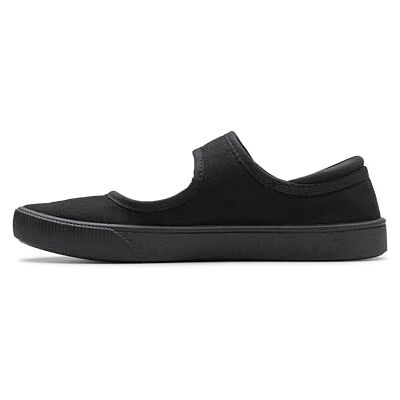 Clarks Girl's Hopper Go School Plimsolls Back Fabric 25.5 EU Clarks Girl's Hopper Go School Plimsolls Back Fabric 25.5 EU