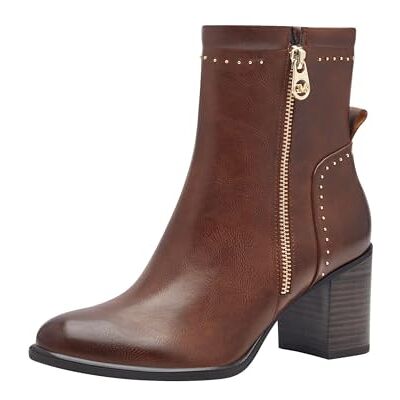 MARCO TOZZI Guido Maria Kretschmer 2-85308-43 Women's Bootie Zip + Briefs Fashion Boot, Chestnut, 3.5 UK MARCO TOZZI Guido Maria Kretschmer 2-85308-43 Women's Bootie Zip + Briefs Fashion Boot, Chestnut, 3.5 UK