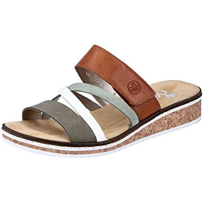 Rieker Faye Womens Low Wedge Sandals Rieker Faye Womens Low Wedge Sandals