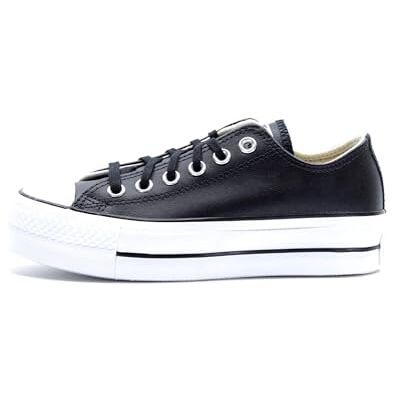 Converse Womens Chuck Taylor All Star Lift Clean Low-Top Sneakers, Black Black Black White 001, 4.5 UK Converse Womens Chuck Taylor All Star Lift Clean Low-Top Sneakers, Black Black Black White 001, 4.5 UK