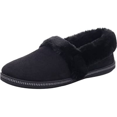 Skechers Women's Cozy Campfire Team Toasty Slippers, Black Microfiber/Faux Fur Line, 6.5 UK Skechers Women's Cozy Campfire Team Toasty Slippers, Black Microfiber/Faux Fur Line, 6.5 UK