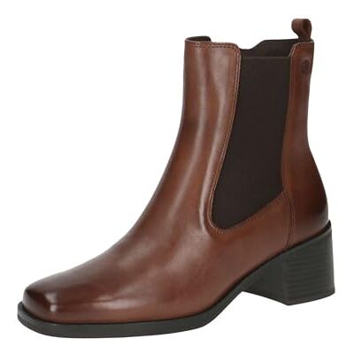 CAPRICE Women's heeled ankle boots elegant low heel, Brown (Cognac Nappa), 5 UK CAPRICE Women's heeled ankle boots elegant low heel, Brown (Cognac Nappa), 5 UK