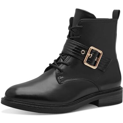 MARCO TOZZI Women's Laced Bootie 2-25101-43 Fashion Boot, Black Gold, 6 UK MARCO TOZZI Women's Laced Bootie 2-25101-43 Fashion Boot, Black Gold, 6 UK