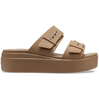 Crocs Women's Brooklyn Buckle Low Wedge Clog Crocs Women's Brooklyn Buckle Low Wedge Clog