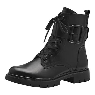 Tamaris Comfort Women’s Lace-Up Ankle Boots with Buckle Autumn Tamaris Comfort Women’s Lace-Up Ankle Boots with Buckle Autumn