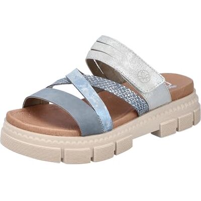 Rieker Women's V5356 Mules, blue, 3.5 UK Rieker Women's V5356 Mules, blue, 3.5 UK