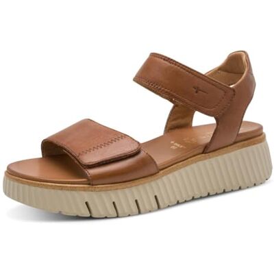 Tamaris Comfort Women’s Flat Leather Sandals Platform, Nut, 6,5 UK Tamaris Comfort Women’s Flat Leather Sandals Platform, Nut, 6,5 UK