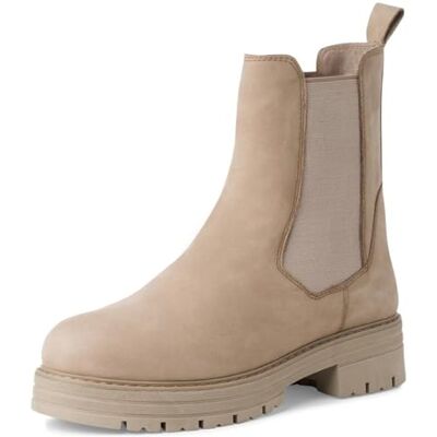 MARCO TOZZI Women's Bootie Zip + Slip 2-25461-43 Ankle Boots, Taupe nubuck, 6 UK MARCO TOZZI Women's Bootie Zip + Slip 2-25461-43 Ankle Boots, Taupe nubuck, 6 UK