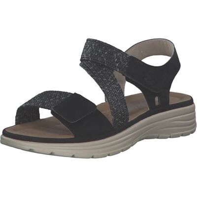 Rieker Women's V8574 Wedge Sandals, black, 6 UK Rieker Women's V8574 Wedge Sandals, black, 6 UK