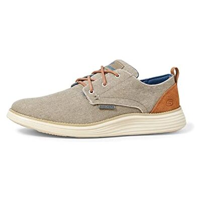 Skechers Men's Status 2.0 Pexton Boat Shoes, Grey Taupe Canvas Tpe, 6.5 UK Skechers Men's Status 2.0 Pexton Boat Shoes, Grey Taupe Canvas Tpe, 6.5 UK
