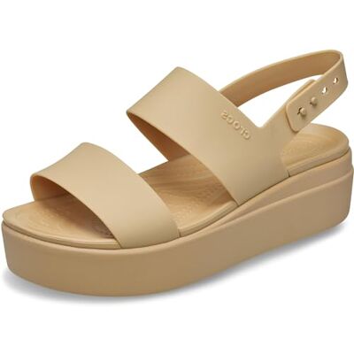 Crocs Women,Brooklyn Low Wedge, Cashew/Cashew, 6 UK Women Crocs Women,Brooklyn Low Wedge, Cashew/Cashew, 6 UK Women
