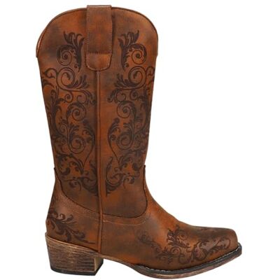 ROPER Women's Tall Stuff Snip Toe Cowboy Boots Western, Tan, 4.5 UK ROPER Women's Tall Stuff Snip Toe Cowboy Boots Western, Tan, 4.5 UK