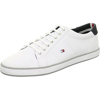 Tommy Hilfiger Canvas Lace Up Trainers 100% Cotton White Rubber Outsole Lace-Up Cotton Insock Bi-Colour Design Size 40 Tommy Hilfiger Canvas Lace Up Trainers 100% Cotton White Rubber Outsole Lace-Up Cotton Insock Bi-Colour Design Size 40