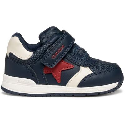 Geox Baby B RISHON BOY First Walker Shoe, Navy/RED, 6 UK Child Geox Baby B RISHON BOY First Walker Shoe, Navy/RED, 6 UK Child