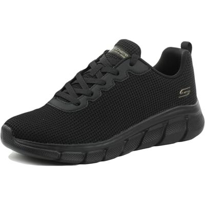 Skechers Women's BOBS B Flex Visionary Essence, Black Knit/Trim, 3.5 UK Skechers Women's BOBS B Flex Visionary Essence, Black Knit/Trim, 3.5 UK