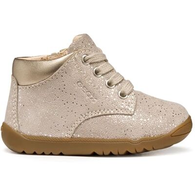 Geox Baby B MACCHIA Girl First Walker Shoe, Beige, 5 UK Child Geox Baby B MACCHIA Girl First Walker Shoe, Beige, 5 UK Child