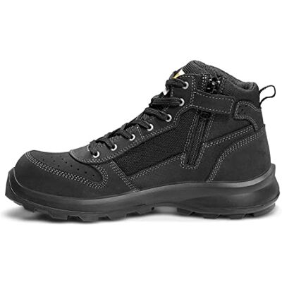 Carhartt Men's Michigan Rugged Flex® S1P Midcut Zip Safety Boot, Black, 40 Carhartt Men's Michigan Rugged Flex® S1P Midcut Zip Safety Boot, Black, 40