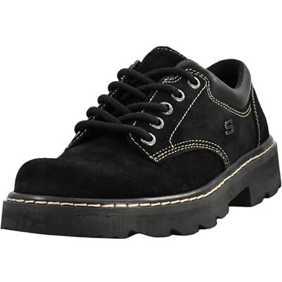 Skechers Women's Parties-Mate Oxford, Black Suede Leather, 2 UK Skechers Women's Parties-Mate Oxford, Black Suede Leather, 2 UK