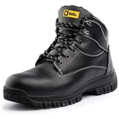Black Hammer Max Men's S3 SRC Steel Toe Leather Safety Boots Steel midsole, wide fit, padded collar, moisture-wicking lining and arch support for lasting all-day comfort. Black Hammer Max Men's S3 SRC Steel Toe Leather Safety Boots Steel midsole, wide fit, padded collar, moisture-wicking lining and arch support for lasting all-day comfort.