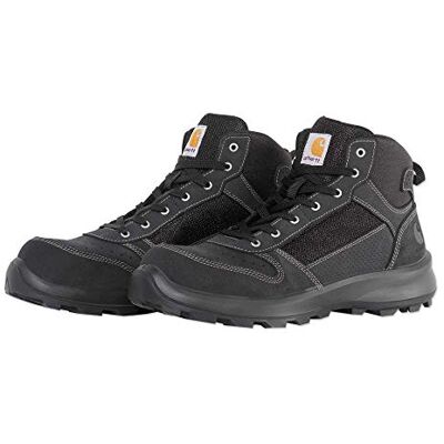 Carhartt Men's Michigan Rugged Flex® S1P Midcut Safety Boot, Black, 35 Carhartt Men's Michigan Rugged Flex® S1P Midcut Safety Boot, Black, 35
