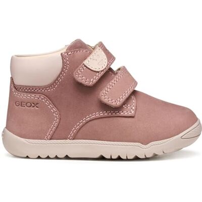 Geox Baby B MACCHIA Girl First Walker Shoe, DK Pink/LT Rose, 5 UK Child Geox Baby B MACCHIA Girl First Walker Shoe, DK Pink/LT Rose, 5 UK Child