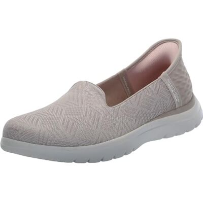 Skechers Women's On-The-GO Flex Clover Flat, Taupe, 2 UK Skechers Women's On-The-GO Flex Clover Flat, Taupe, 2 UK