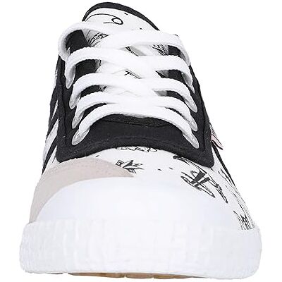 Kawasaki Unisex Tattoo Canvas Shoe Low-Top Sneakers, 1002 White, 3 UK Kawasaki Unisex Tattoo Canvas Shoe Low-Top Sneakers, 1002 White, 3 UK