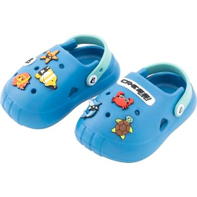 CRESSI since 1946 Jelly Kid Clogs Children's Sandals Sabot Slippers Non Slip and Breathable, Beach Sea Walks Nursery and Home, Snap Fastening Blue/Azure 27/28 EU_9/10 UK Child CRESSI since 1946 Jelly Kid Clogs Children's Sandals Sabot Slippers Non Slip and Breathable, Beach Sea Walks Nursery and Home, Snap Fastening Blue/Azure 27/28 EU_9/10 UK Child
