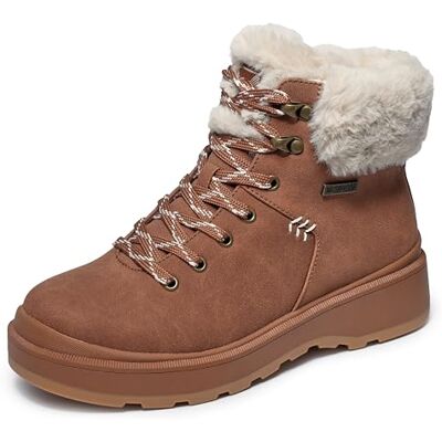 Skechers Women's Park City Boots, Chestnut Duraleather/Faux Fur, 6 UK Skechers Women's Park City Boots, Chestnut Duraleather/Faux Fur, 6 UK