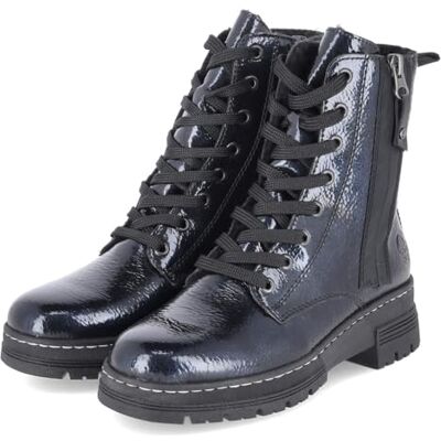 Rieker 73821-14 Women's Lace-Up Boots Synthetic Blue, Blue 14, 6.5 UK Rieker 73821-14 Women's Lace-Up Boots Synthetic Blue, Blue 14, 6.5 UK