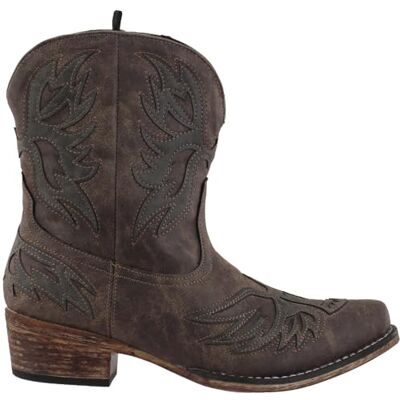 ROPER Women's Amelia Snip Toe Cowboy Booties Western Boot, Brown, 6 UK ROPER Women's Amelia Snip Toe Cowboy Booties Western Boot, Brown, 6 UK