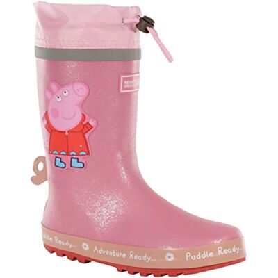 Regatta Peppa Pig Puddle Wellington-Peppa Pink-UK3 Regatta Peppa Pig Puddle Wellington-Peppa Pink-UK3