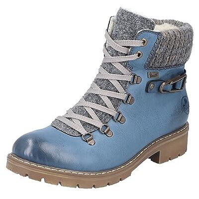 Rieker Women's Y9131 Lace-Up Boots, Blue 15, 6.5 UK Rieker Women's Y9131 Lace-Up Boots, Blue 15, 6.5 UK