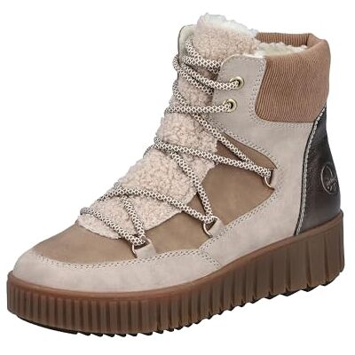 Rieker Y6120-60 Women's Lace-Up Boots Textile & Synthetic in Beige Combination, Beige Combi, 6 UK Rieker Y6120-60 Women's Lace-Up Boots Textile & Synthetic in Beige Combination, Beige Combi, 6 UK