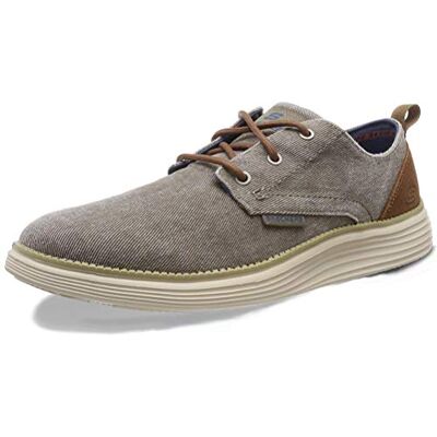 Skechers Men's Status 2.0 Pexton Boat Shoes, Grey Taupe Canvas Tpe, 8 UK Skechers Men's Status 2.0 Pexton Boat Shoes, Grey Taupe Canvas Tpe, 8 UK