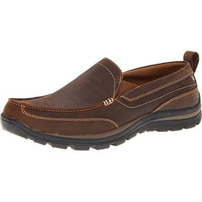 Skechers Men's Relaxed Fit Superior-Gains Loafer, Dark Brown, 6.5 UK Skechers Men's Relaxed Fit Superior-Gains Loafer, Dark Brown, 6.5 UK