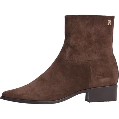 Tommy Hilfiger Women's Suede Ankle Boot W Zip Fw0fw09922Low Boots Tommy Hilfiger Women's Suede Ankle Boot W Zip Fw0fw09922Low Boots